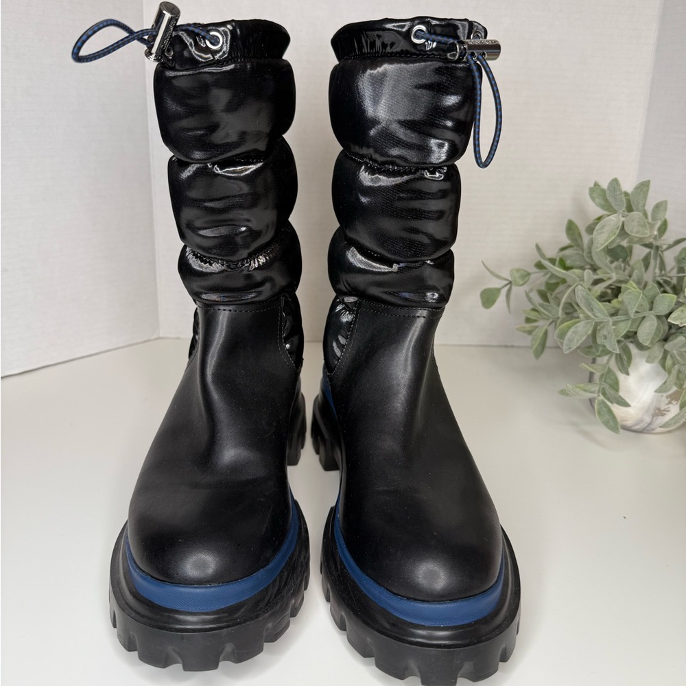 Calvin Klein Laeton Black Puffer Rain/Snow Boot Womens Size 8 Outdoor Minimalist - Picture 11 of 16